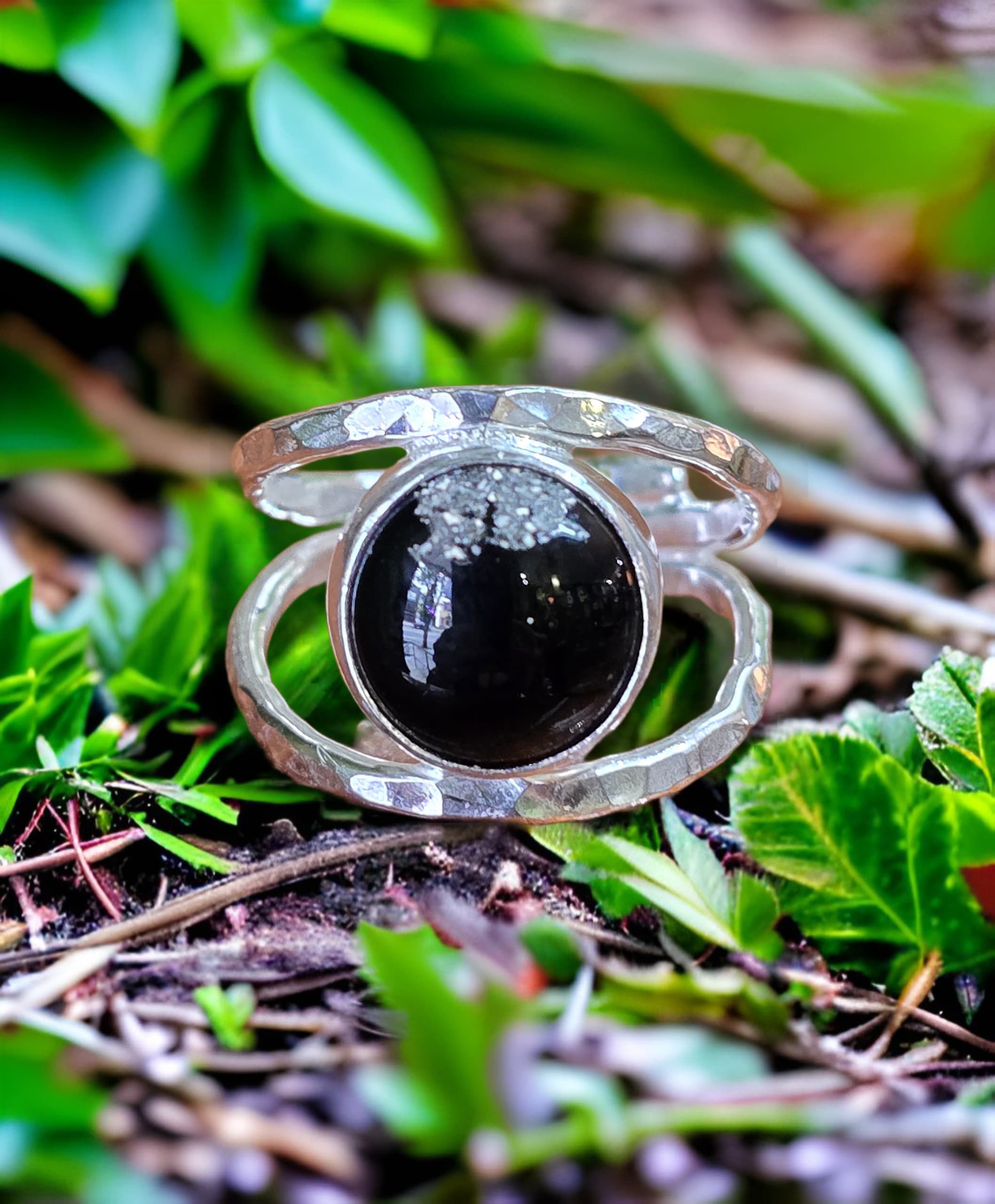 Custom memorial jewelry detail from Moss Creek Art