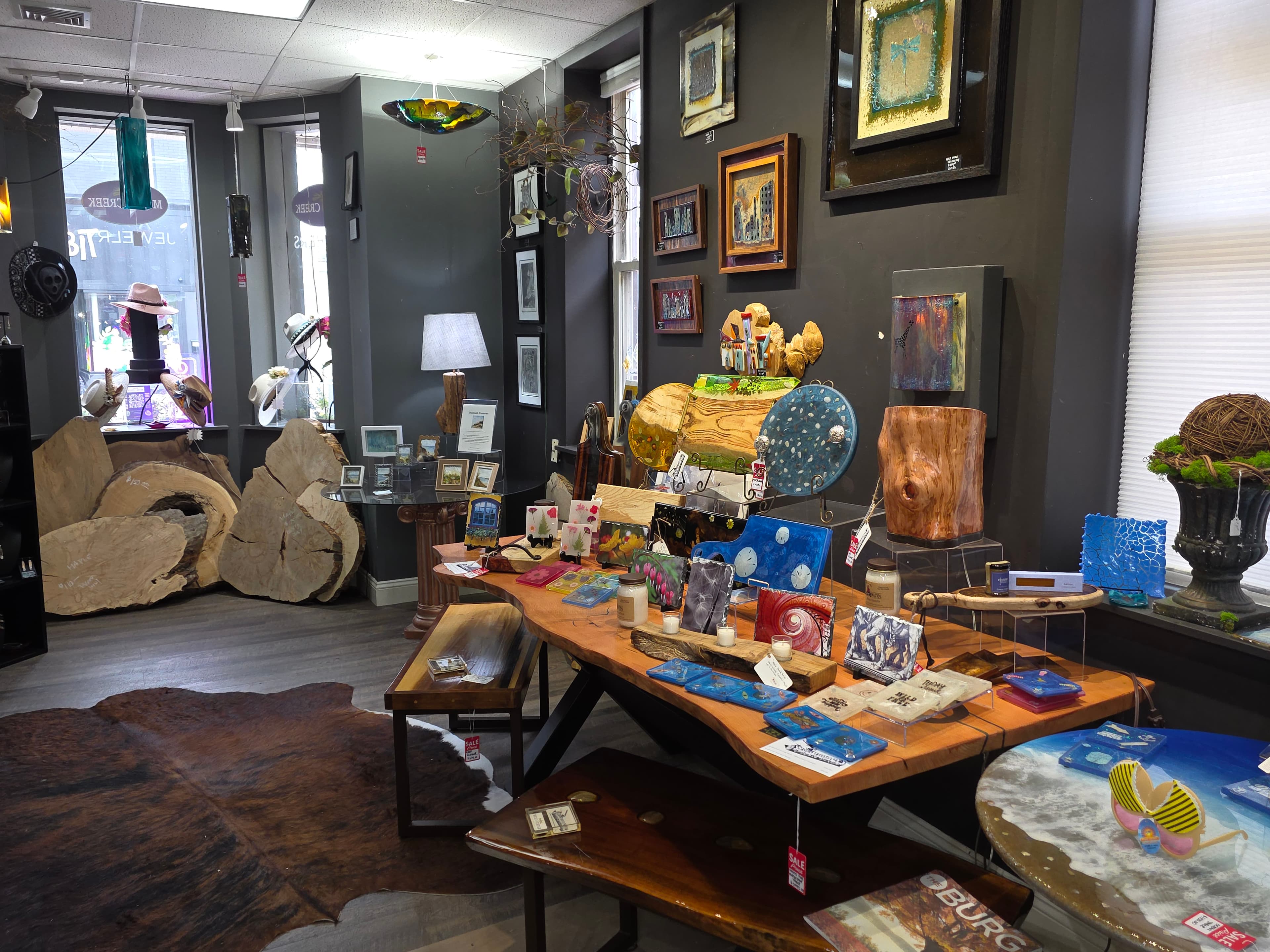 Inside the Moss Creek Art studio