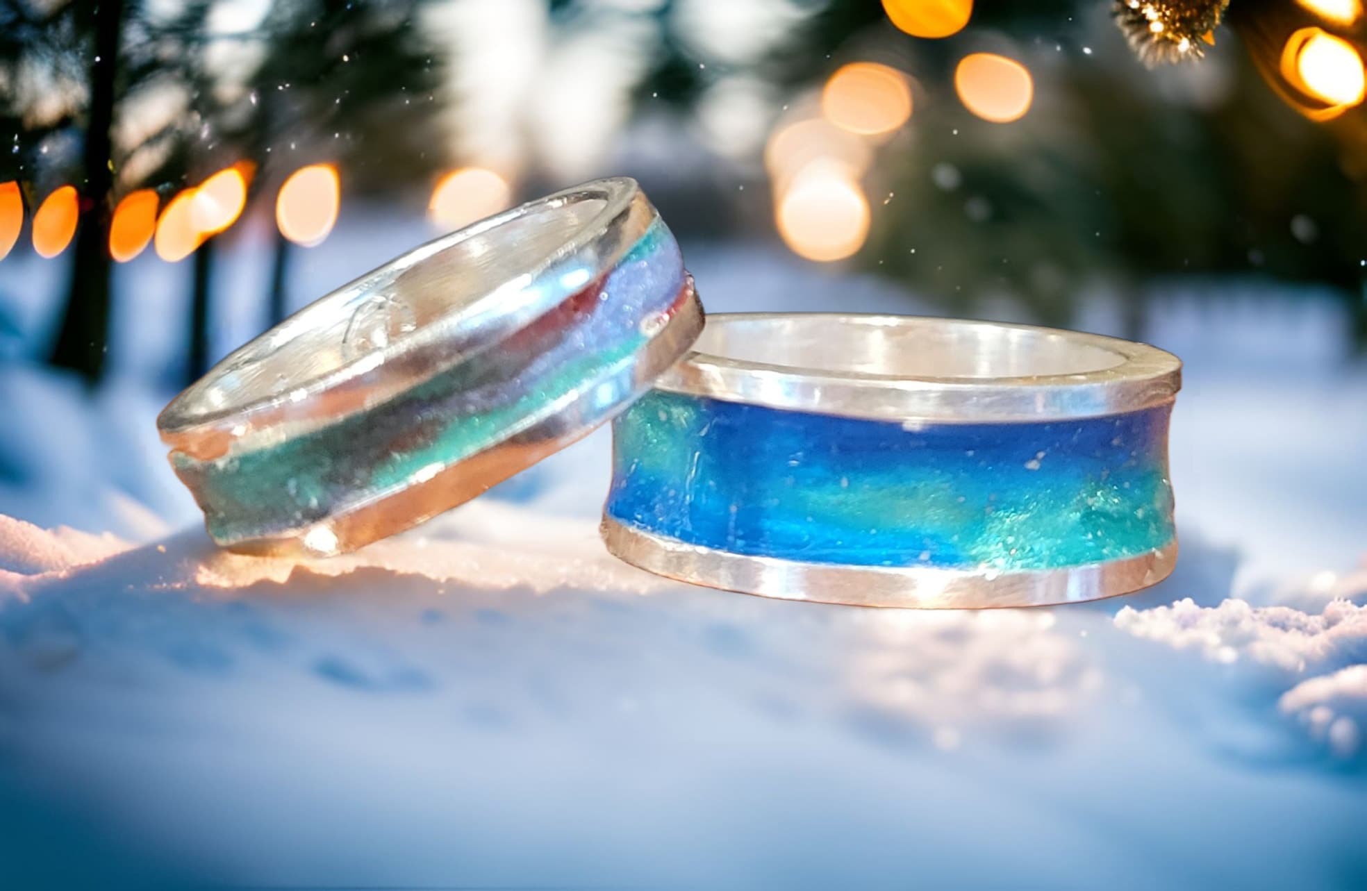 Cremation Channel Ring Sterling (6mm) by Moss Creek Art