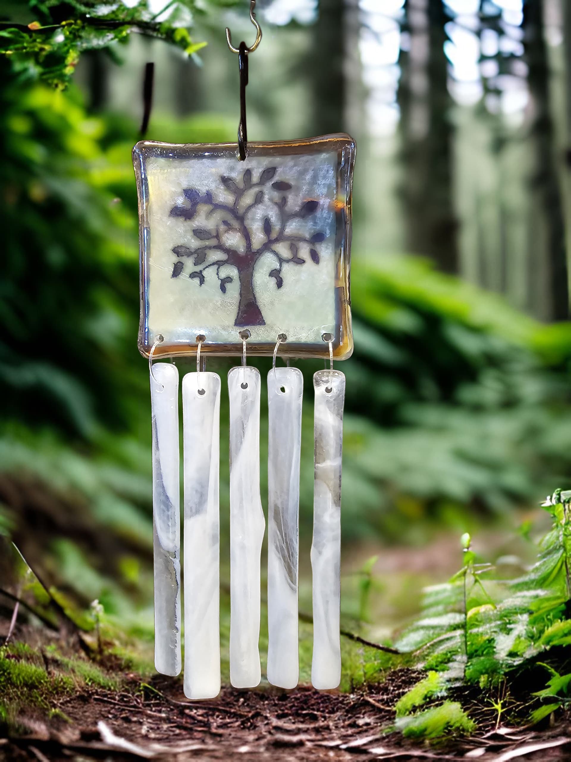 Cremation Tree of Life Windchime by Moss Creek Art