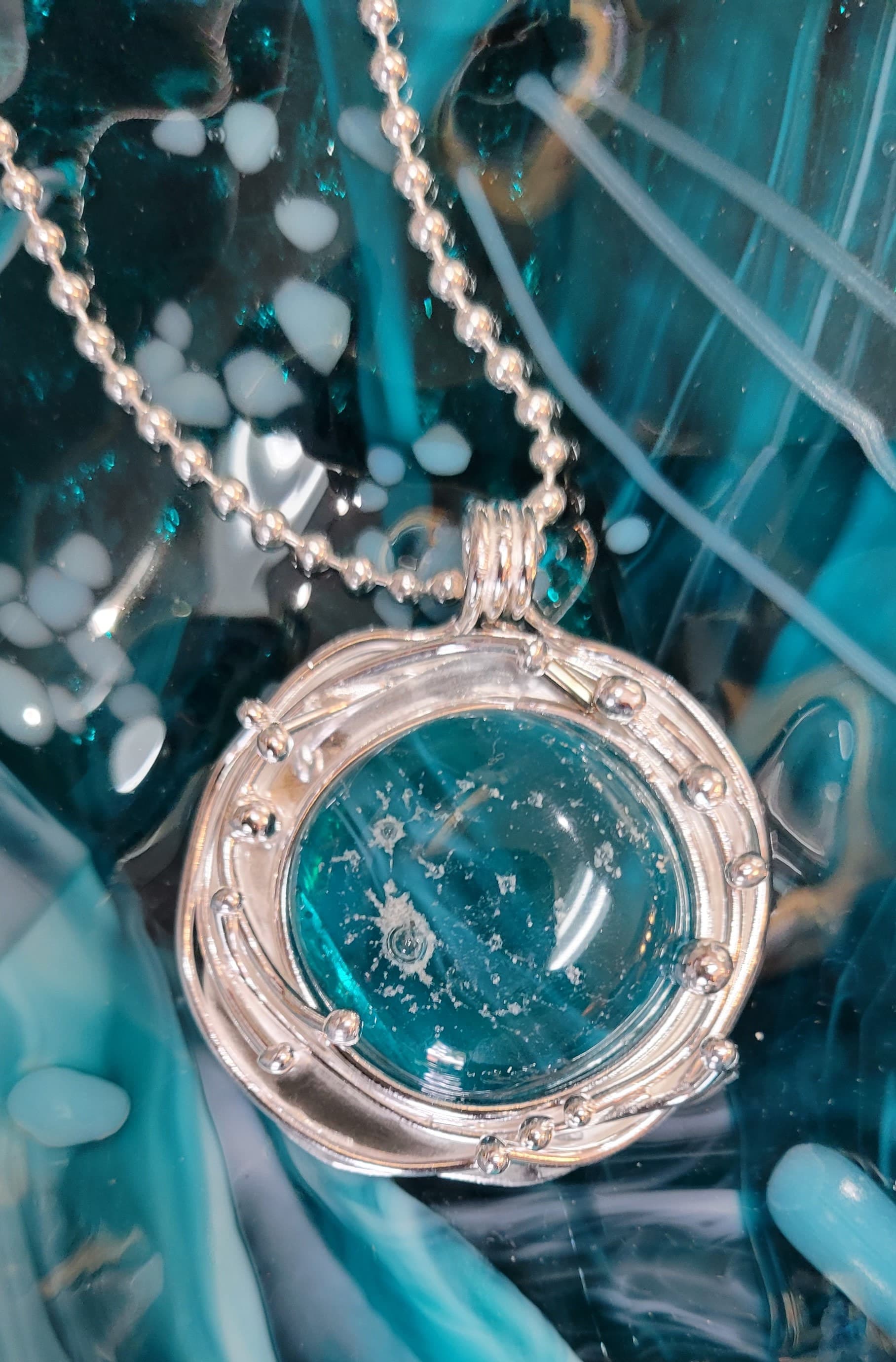 Galaxy Abstract Pendant by Moss Creek Art
