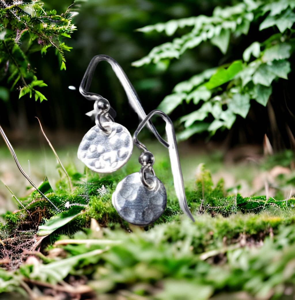 One Disc Earring by Moss Creek Art