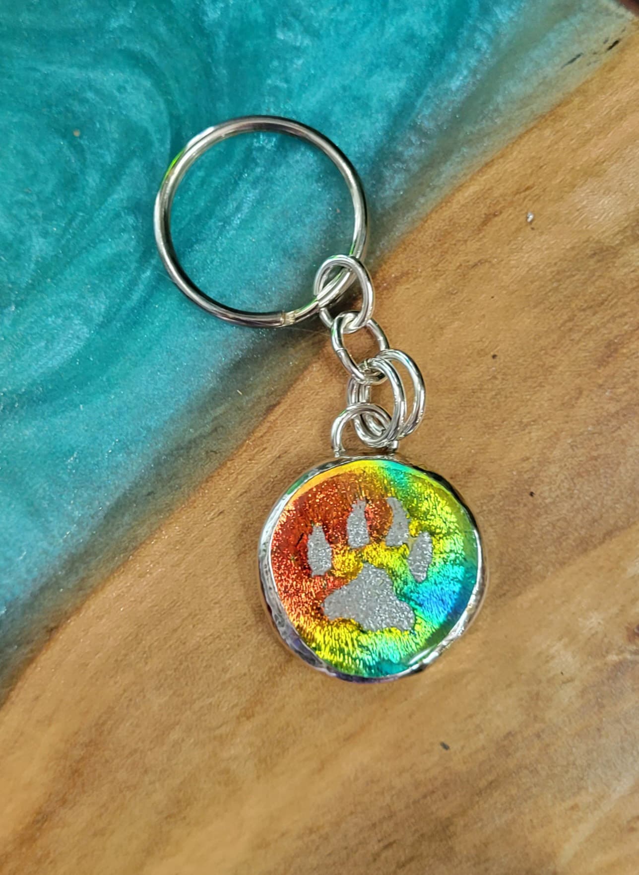 Keychain with Paw by Moss Creek Art
