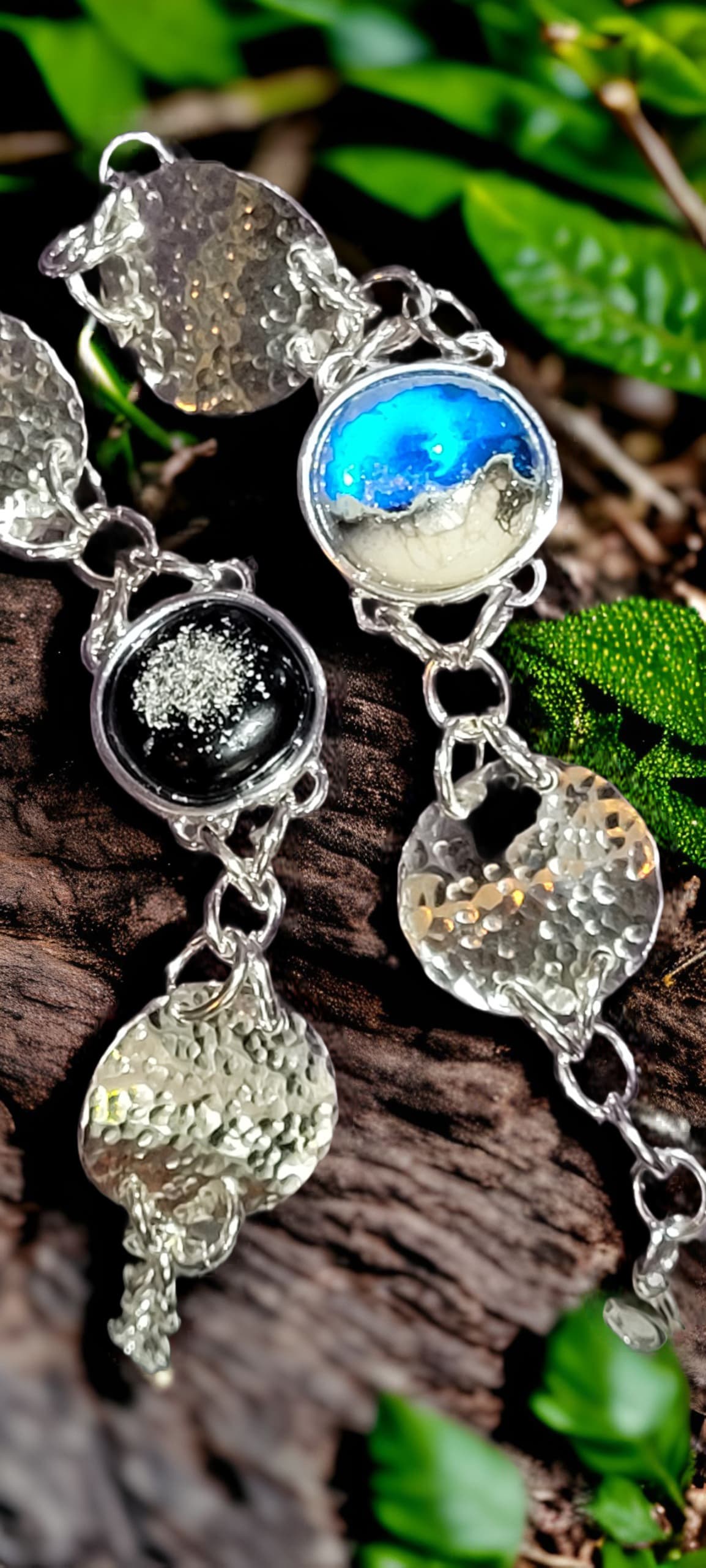 Cremation Chainlink Bracelet by Moss Creek Art
