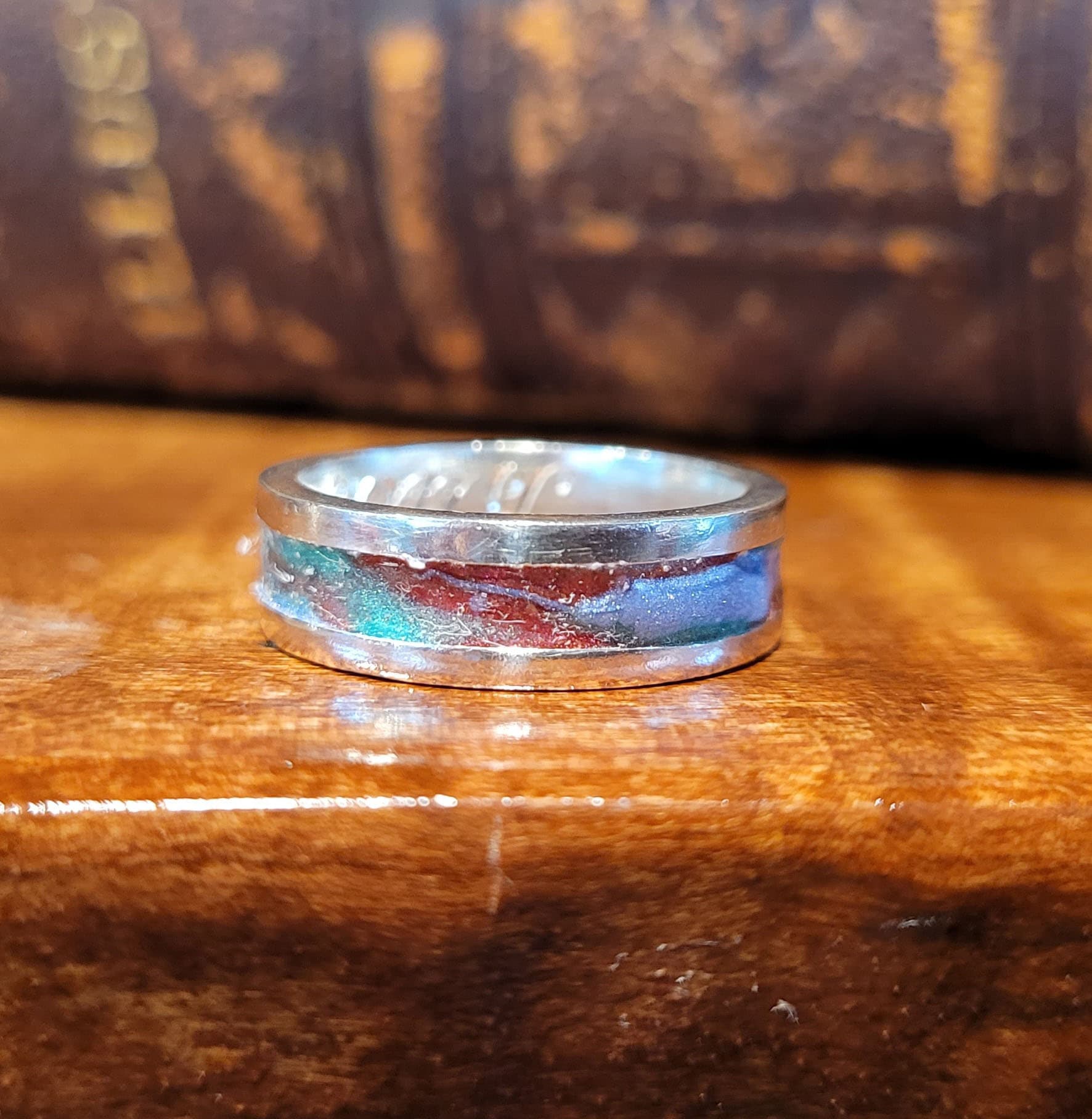 Channel Ring Custom 14K Gold by Moss Creek Art