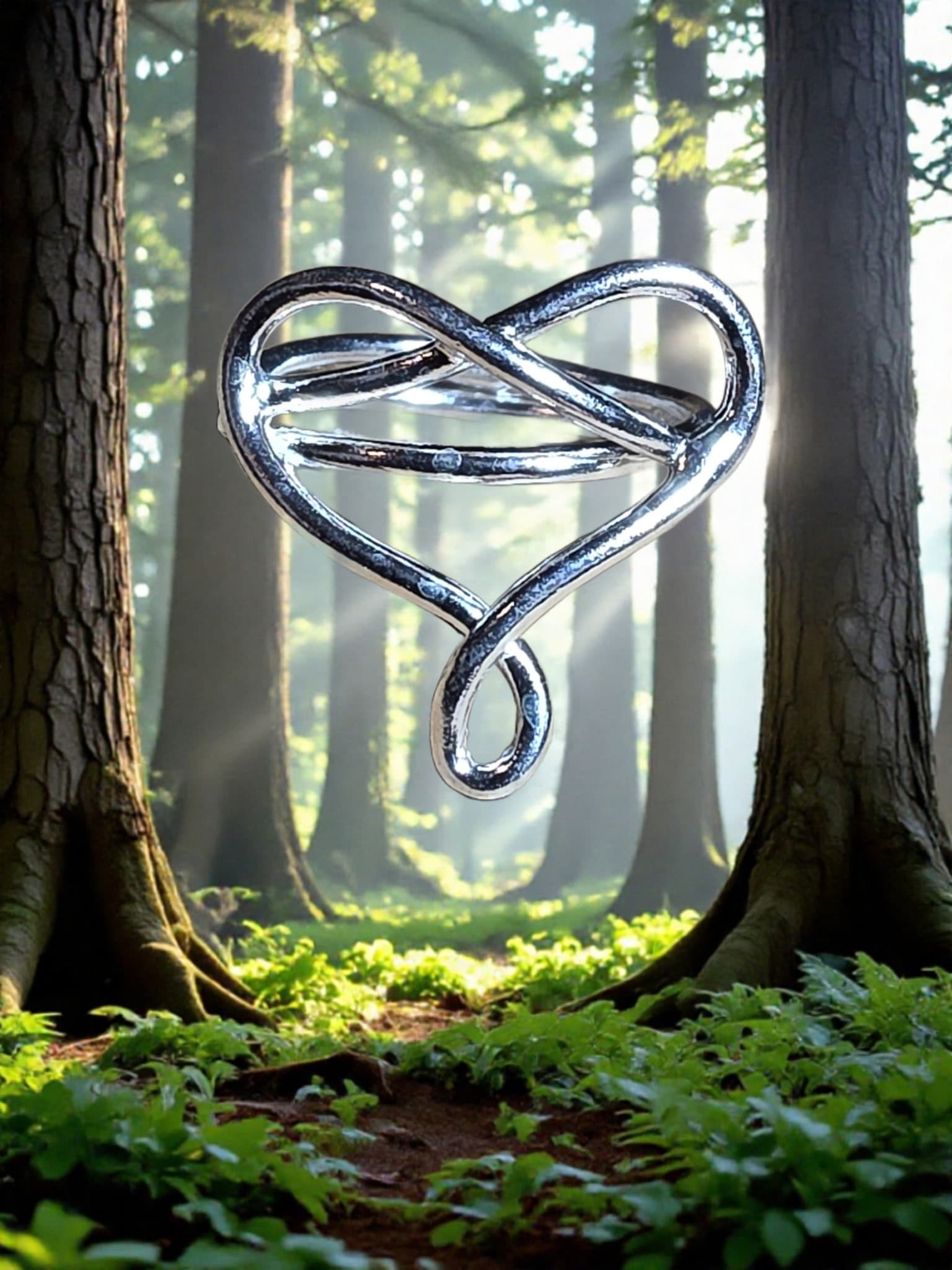 Sterling Silver Heart Ring by Moss Creek Art