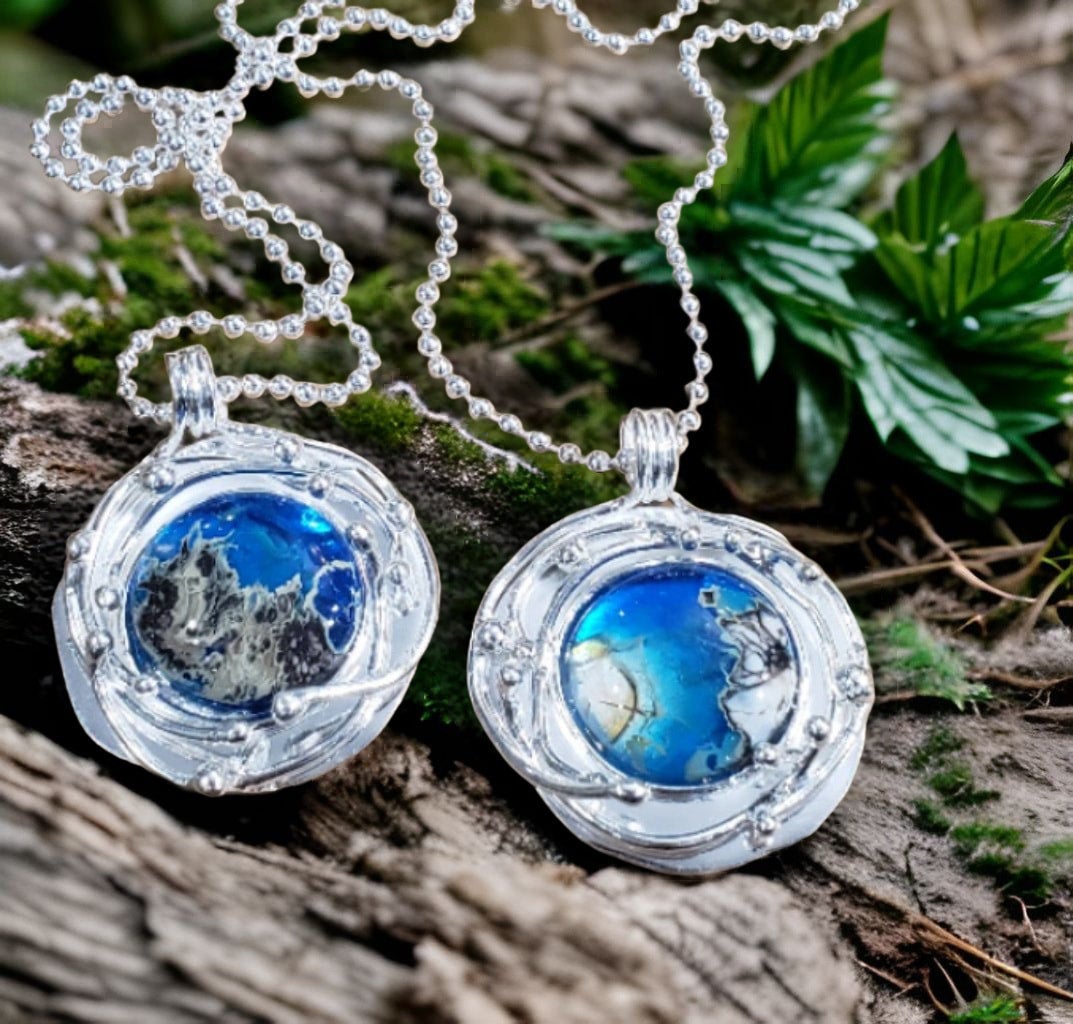 Memorial galaxy pendant