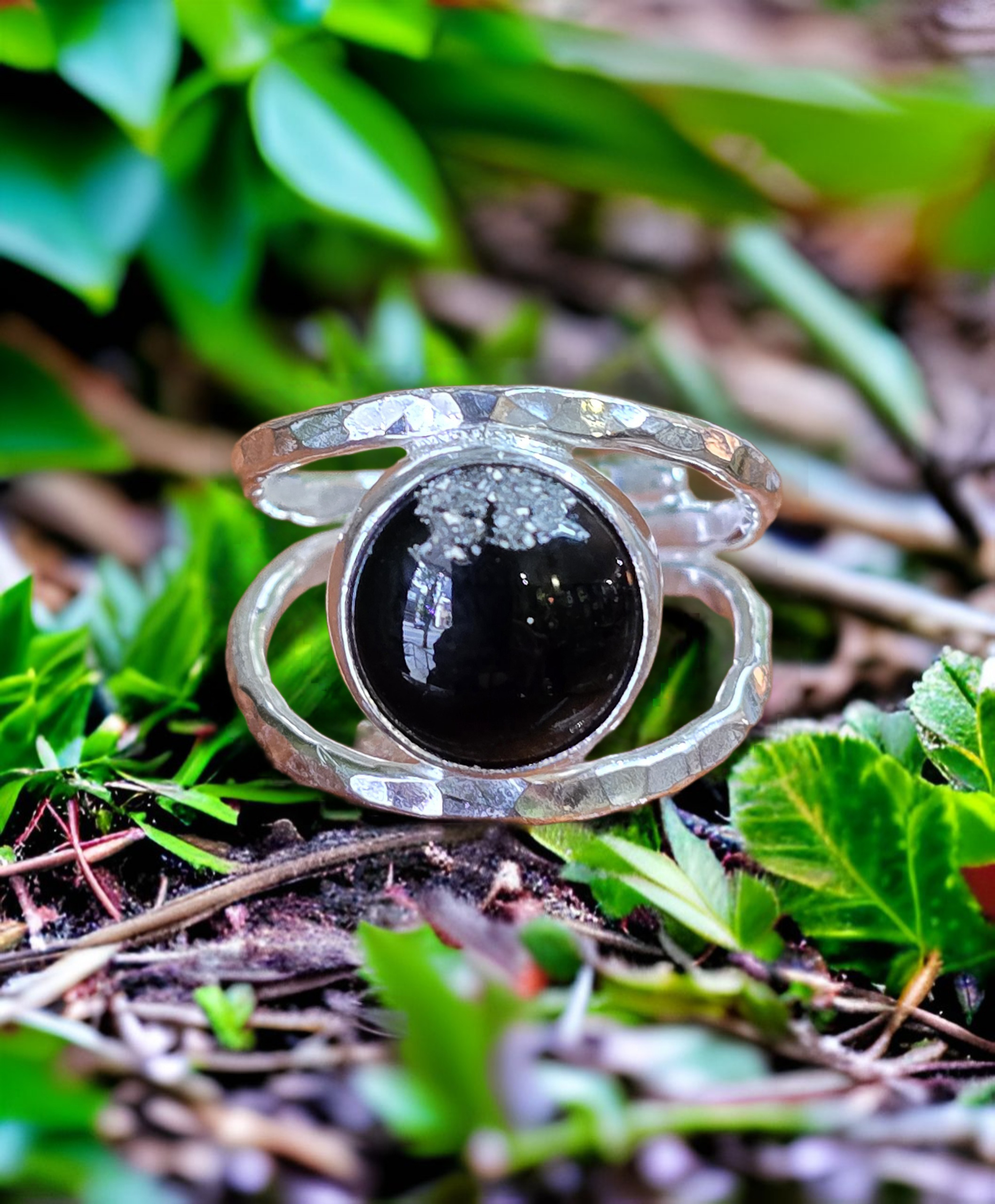 Custom memorial jewelry detail from Moss Creek Art