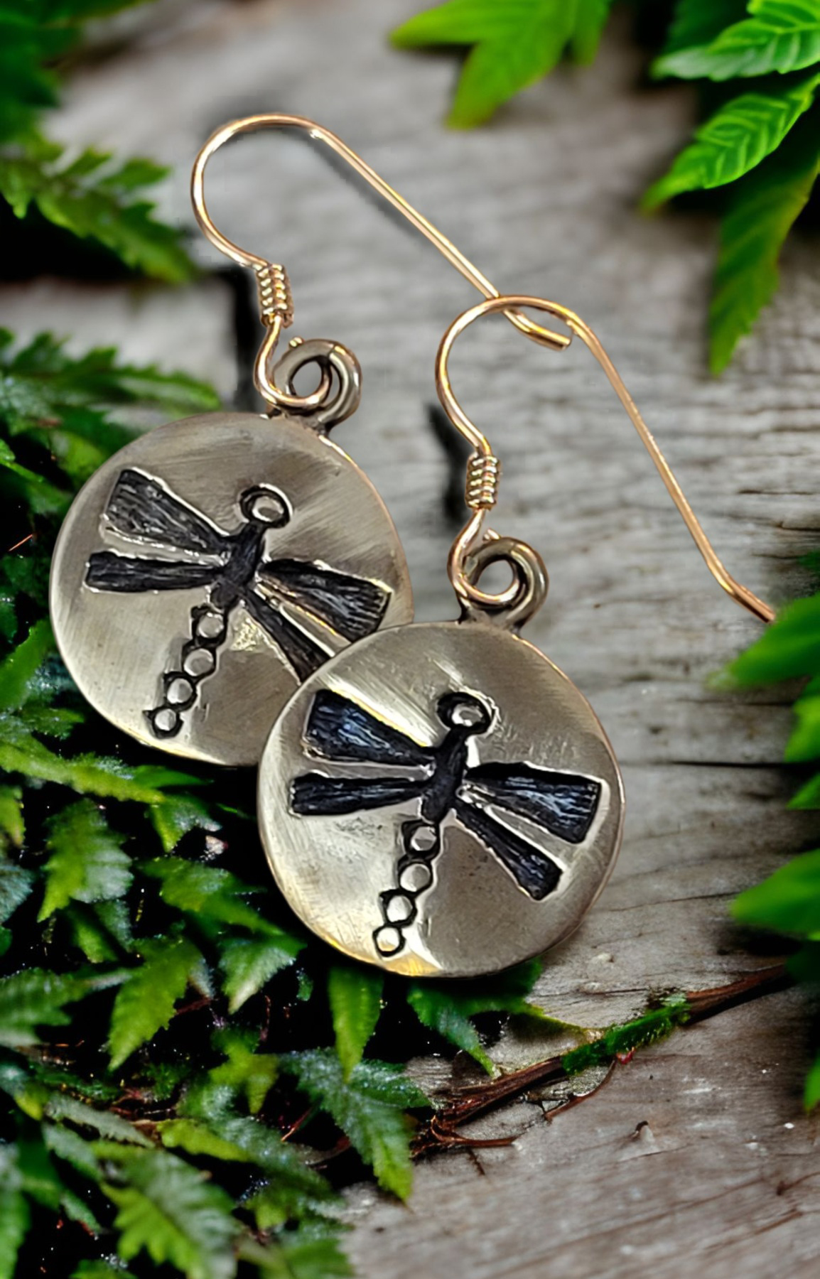 Dragonfly earrings from Moss Creek Art